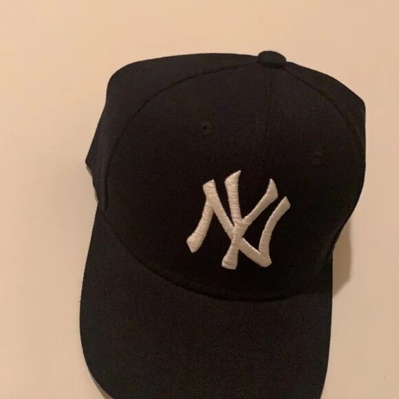 Kids Black Cap with White Logo - Picture 1 of 3
